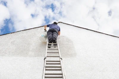 Peinture extérieure à la Haye-Aubrée — façades et ravalement